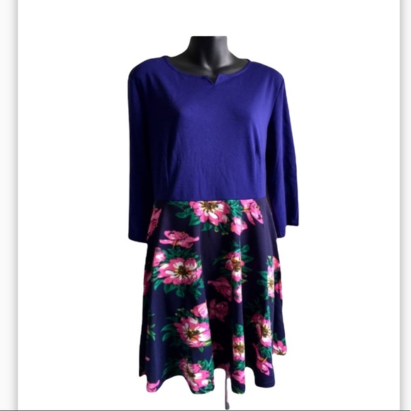 NWT All Occassion Floral Dress. L - Picture 1 of 6